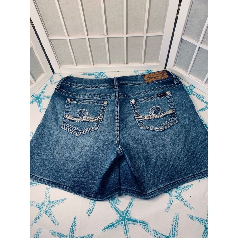 Seven Denim Jean Shorts Size 10 - Picture 7 of 12